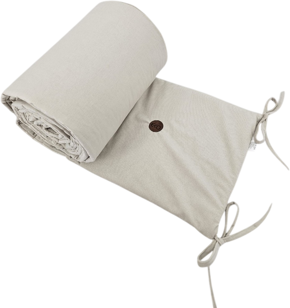 EKO Mantinel do postýlky bavlněný Velvet Light Beige 360 cm
