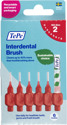 TePe MK Original 0,5 mm červené, krabička 6 ks