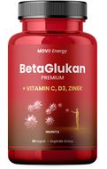 MOVit Energy BetaGlukan 350 mg + Vitamin C, D3, Zinek PREMIUM 60 kapslí