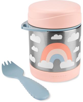 Skip Hop Spark Style Termoska na jídlo se lžičkou/vidličkou Duha, 3r+ 325 ml