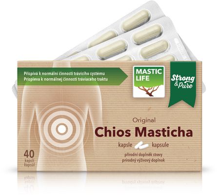 Masticlife čistý prášek z chioské Mastichy 40 kapslí