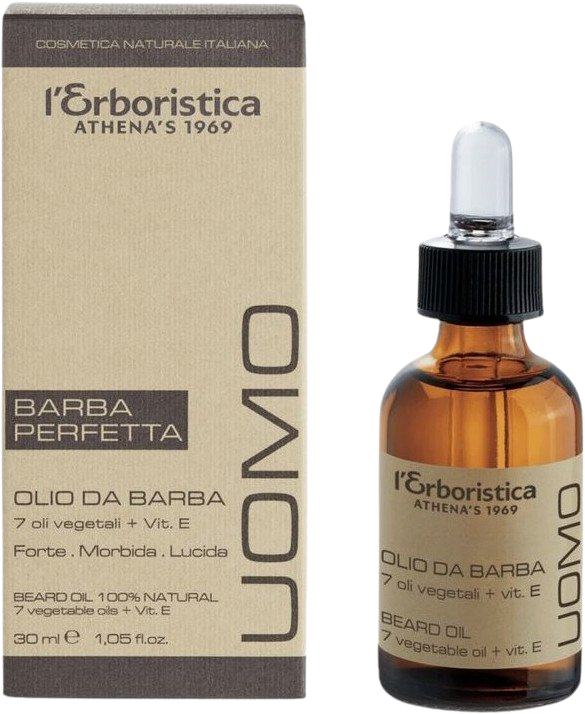 Erboristica UOMO Výživný olej s vitaminem E na vousy 30 ml