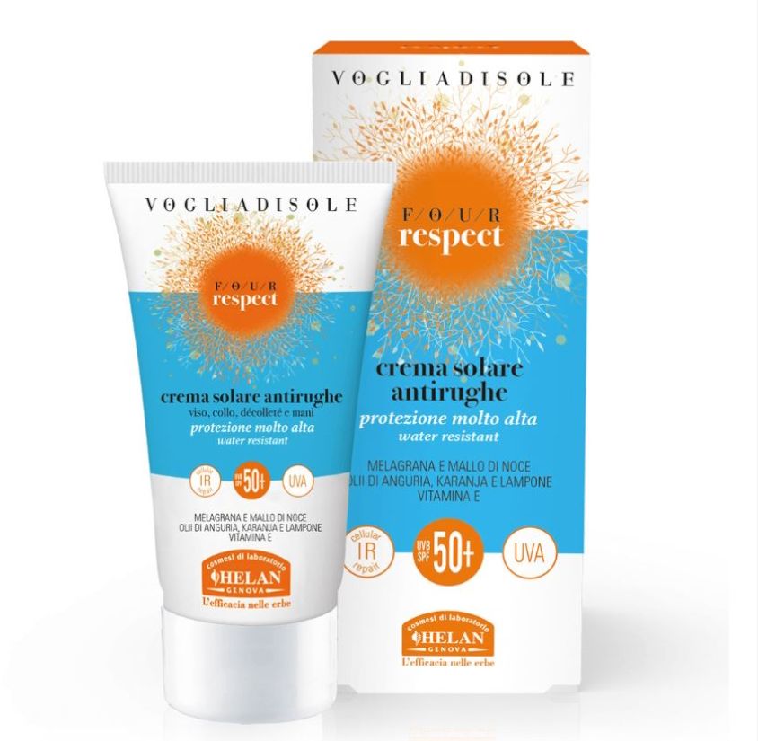 Helan Vogliadisole Four Respect Pleťový opalovací krém proti vráskám SPF 50+ 50