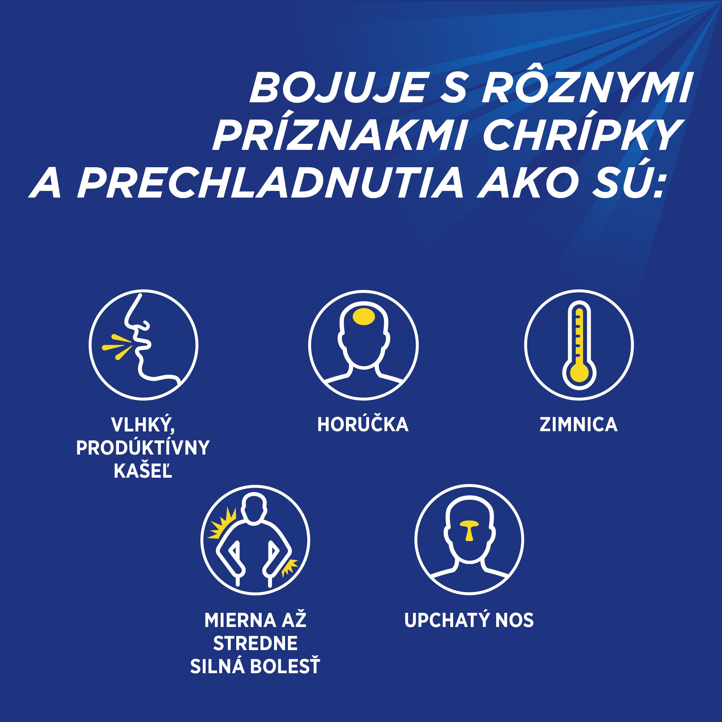 TheraFlu Chrípka a kašel, horúci nápoj, 1000mg paracetomolu