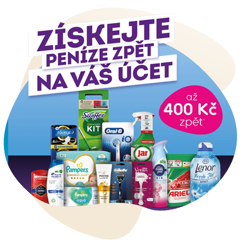 Využijte Cashback od P&G
