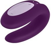 Satisfyer Párový vibrátor Double Joy Connect fialový