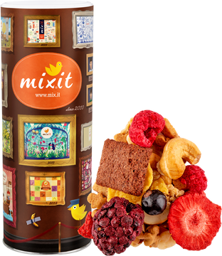 Mixit Narozeninový mix - granola, sušenky, ovoce a ořechy 570 g