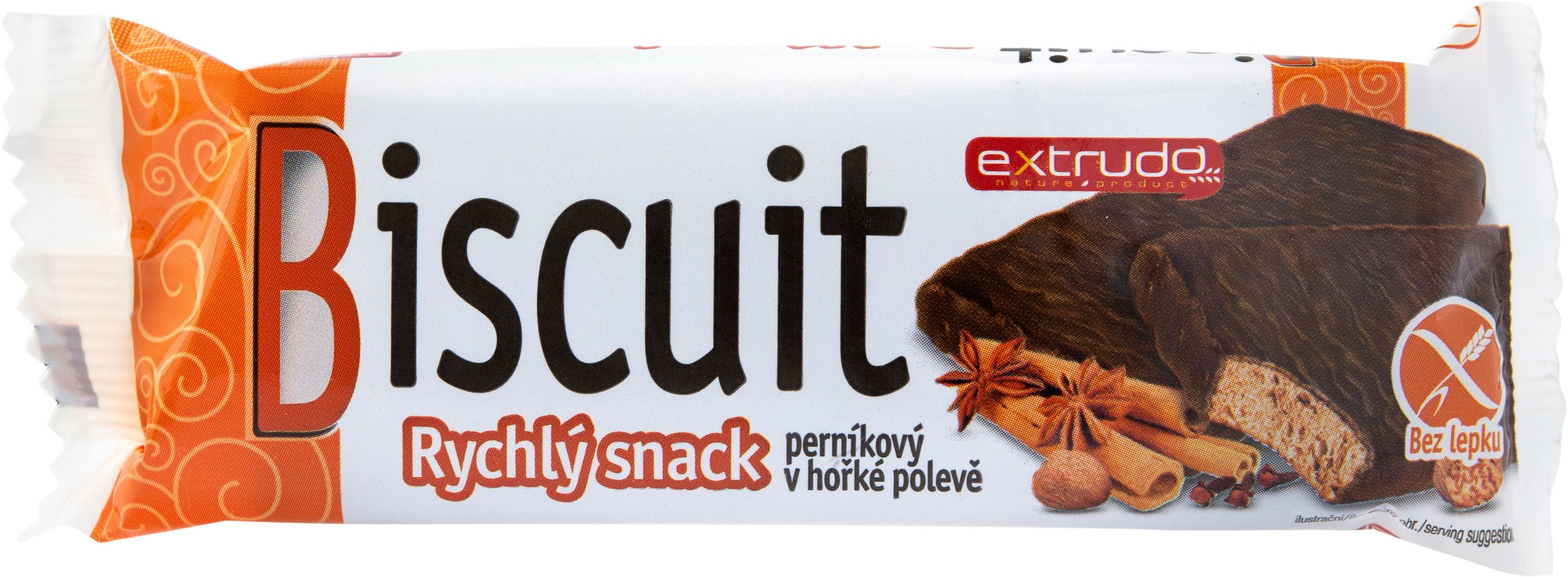 Crispins Perníkový bezlepkový biscuit v hořké polevě 24 g