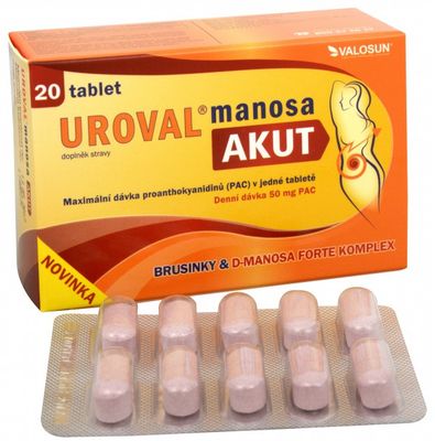 Uroval Manosa AKUT 20 tablet