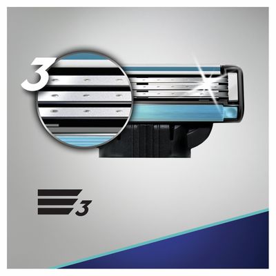 Gillette Mach3 náhradní hlavice 8ks + Mach3 Sensitive gel 200ml