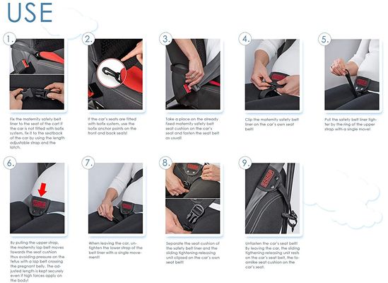 Scamp Pás Comfort ISOFIX pro těhotné černý