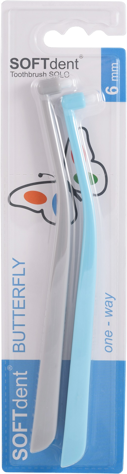 SOFTdent Butterfly zubní kartáček SOLO 2 ks