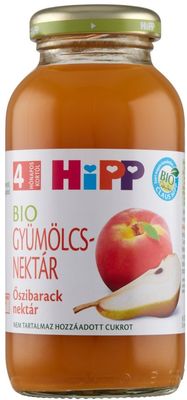 HiPP BIO őszibarack gyümölcsnektár bébiital (4 hónapos kortól) 200 ml