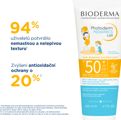 Bioderma Photoderm PEDIATRICS mléko SPF 50+ 200 ml