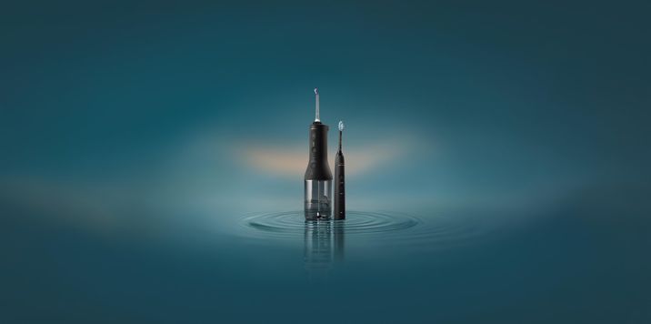 Philips Sonicare DiamondClean Black 9000 + Power Flosser Black HX3886/43