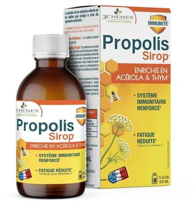 Propolis Les 3 Chênes Propolisový sirup s tymiánem 200ml