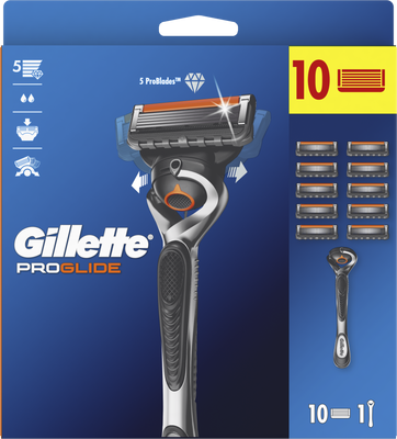 Gillette ProGlide Flexball strojek + 10 hlavic