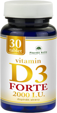 Pharma Activ Vitamín D3 FORTE 2000 I.U. 30 tablet