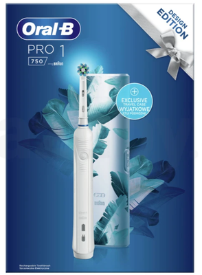Oral-B Pro 1 750 CrossAction White Elektrický zubní kartáček bílý