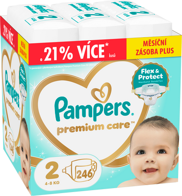 Pampers Premium Care Velikost 2, 4kg-8kg 246 ks