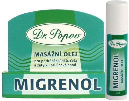 Dr.Popov Migrenol Roll-on masážní olej 6 ml