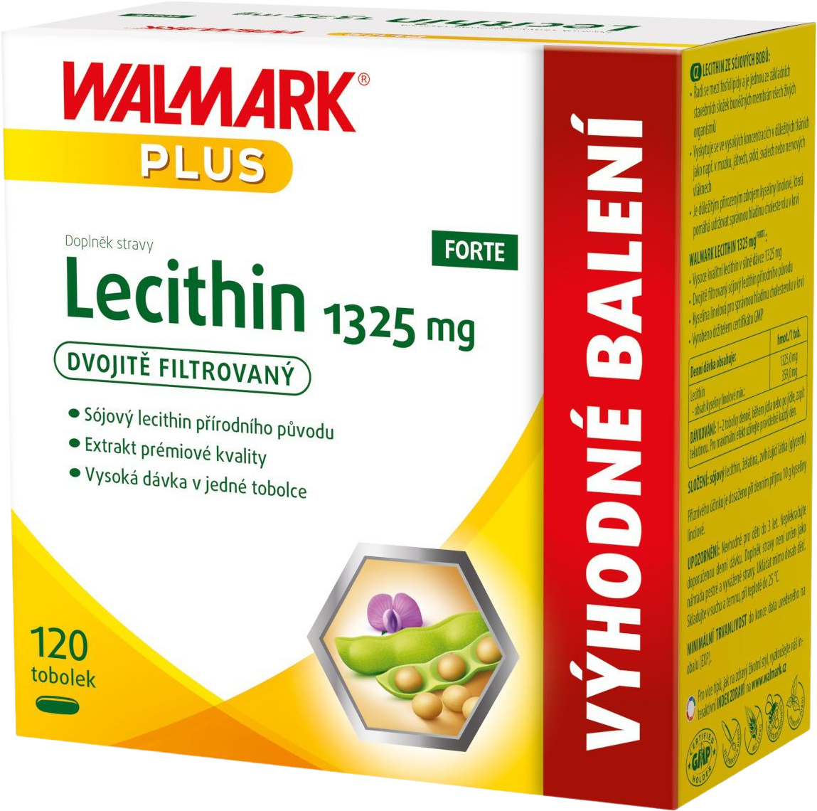 Walmark Lecithin Forte 1325 mg 120 tobolek