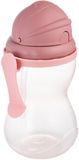 Canpol babies Sportovní lahev se slámkou, růžová 370 ml