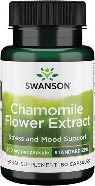 Swanson Extrakt z Heřmánku pravého 500mg 60 kapslí