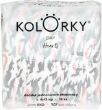 Kolorky DAY Srdce vel. L (8-13 kg) 19 ks
