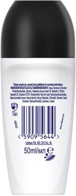 Rexona Invisible Black + White Roll-on 50 ml