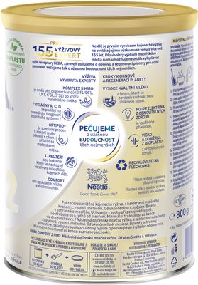 Nestlé Beba COMFORT 2, 5 HMO, pokračovací kojenecké mléko 800 g