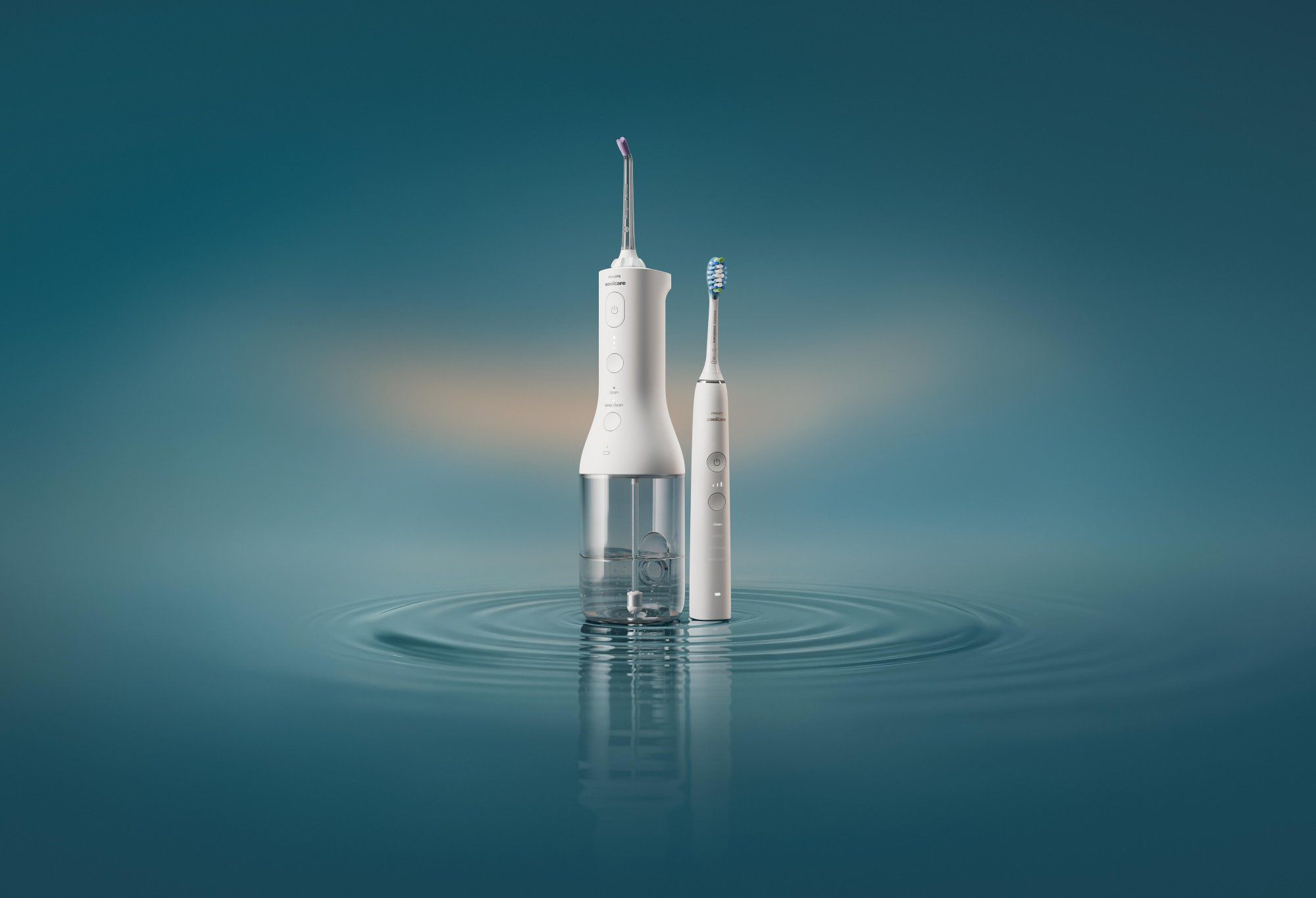 Philips Sonicare DiamondClean White 9000 + Power Flosser White HX3886/41