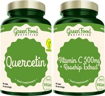 GreenFood Nutrition Duopack Quercetin 90cps + Vitamin C 500mg 60cps