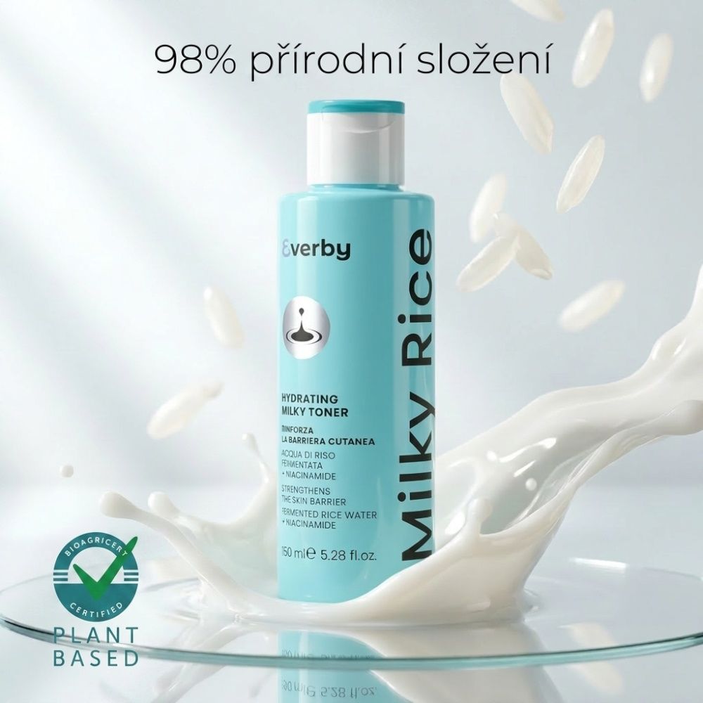 Erboristica Everby Milky Rice Rozjasňující mléčný toner s fermentovanou rýží 150 ml