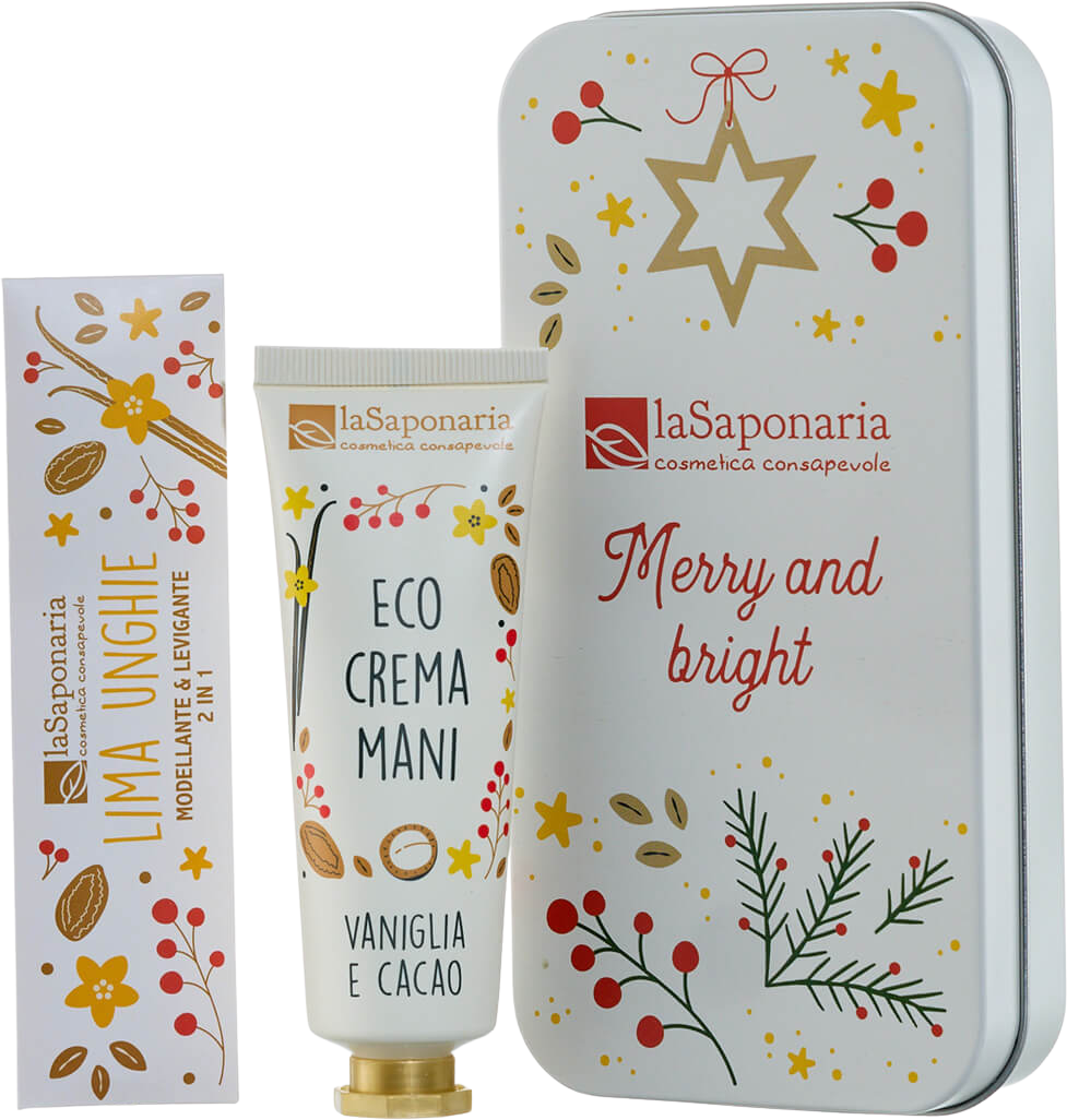 laSaponaria Dárková sada pro péči o ruce a nehty - Vanilka & Kakao