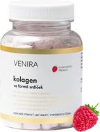 Venira Kolagen ve formě srdíček malina 120 tablet