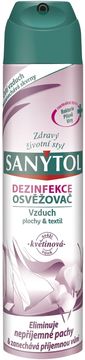Sanytol Dezinfekční osvěžovač vzduchu, povrchů a textilií s květinovou vůní 300 ml