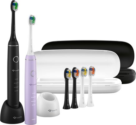 TrueLife SonicBrush Compact Duo Black / Lavender Sonické kartáčky 2 ks