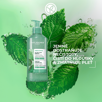 Yves Rocher Pure Menthe hloubkově čistící gel 390 ml