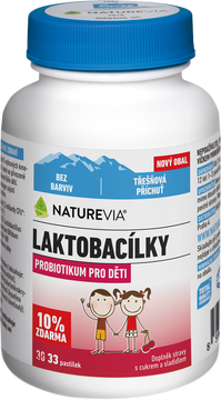 NatureVia Laktobacílky třešňové 33 pastilek