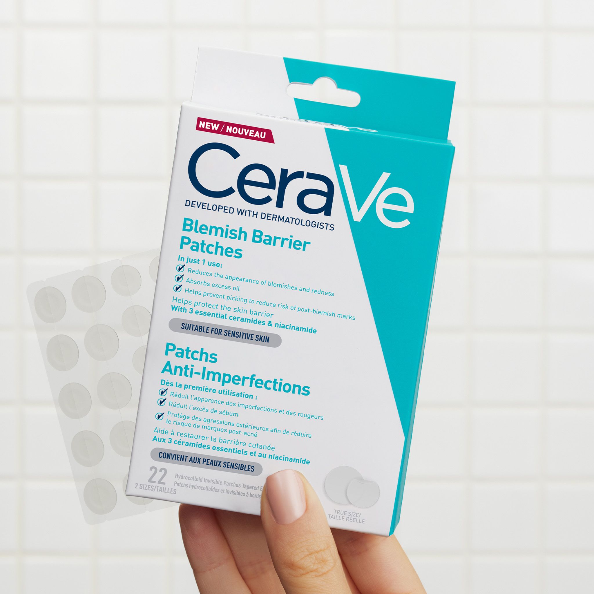 CeraVe náplasti proti nedokonalostem s ceramidy a niacinamidem 22 ks