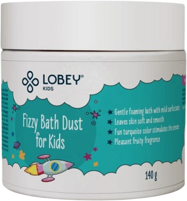 Lobey Šumivý prach do koupele pro děti 140 g