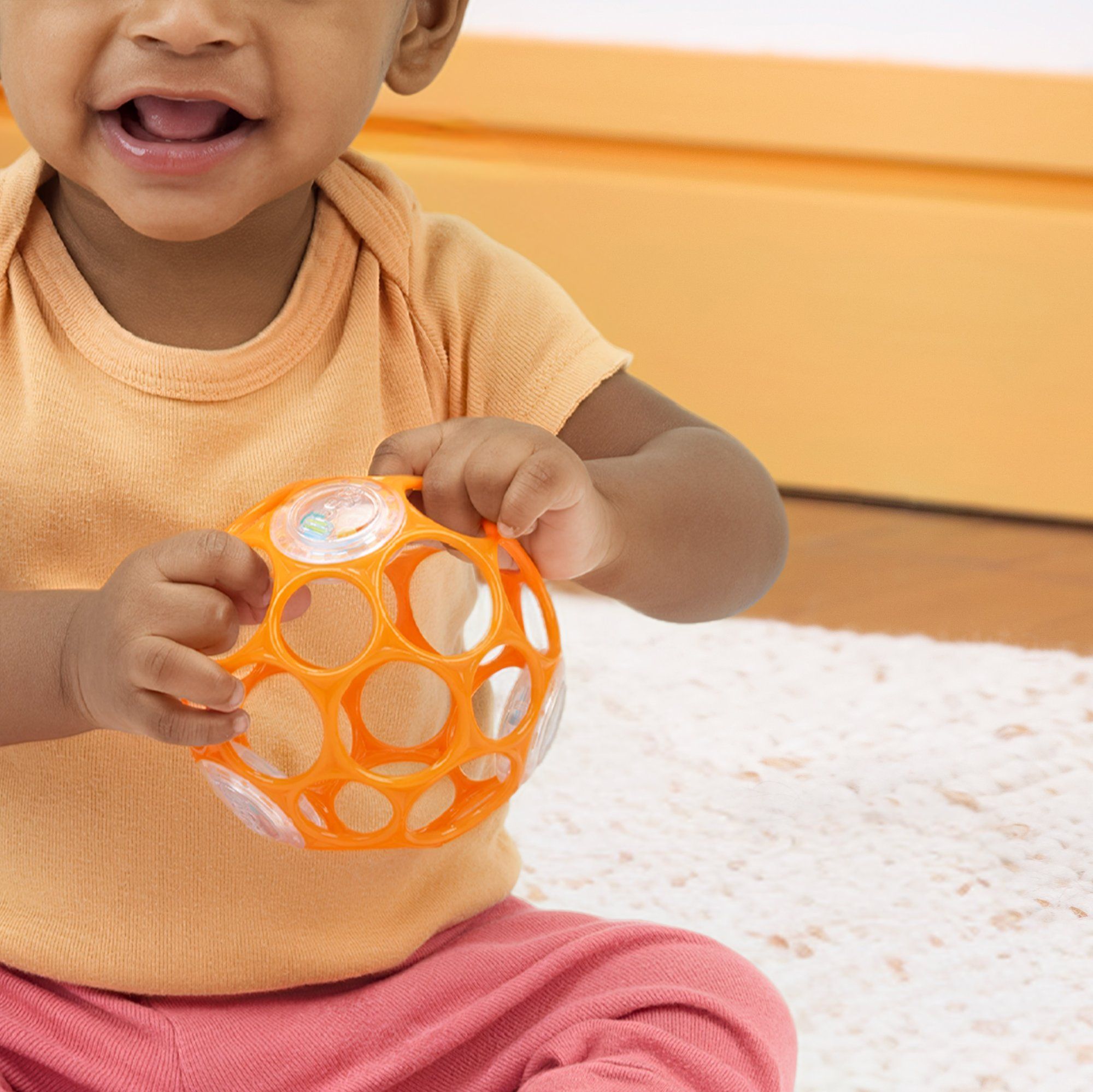 Oball Hračka RATTLE 10 cm orange 0m+