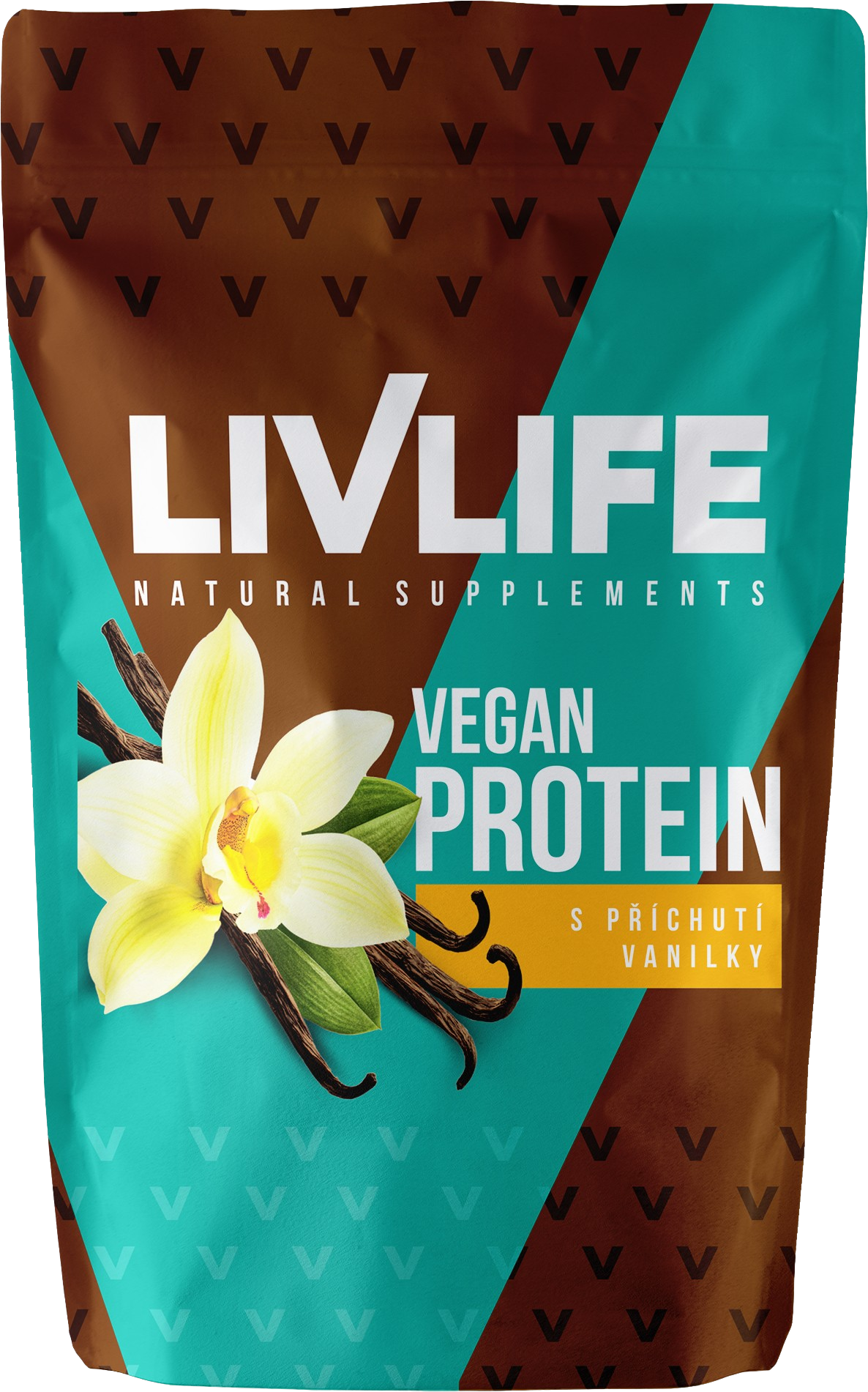 Livlife Vegan protein s příchutí vanilky 490 g