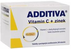 Additiva Vitamin C + zinek 80 tobolek