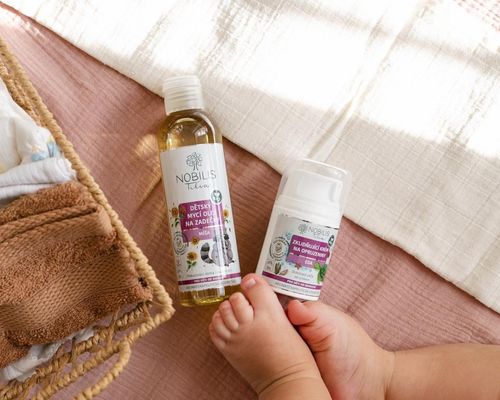 Nobilis Tilia Dětský mycí olej na zadečky Míša 200 ml