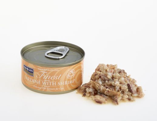 Fish4Cats Konzerva pro kočky Finest sardinka s krevetami 70 g