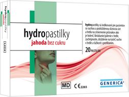 Generica hydropastilky jahoda bez cukru 20 pastilek