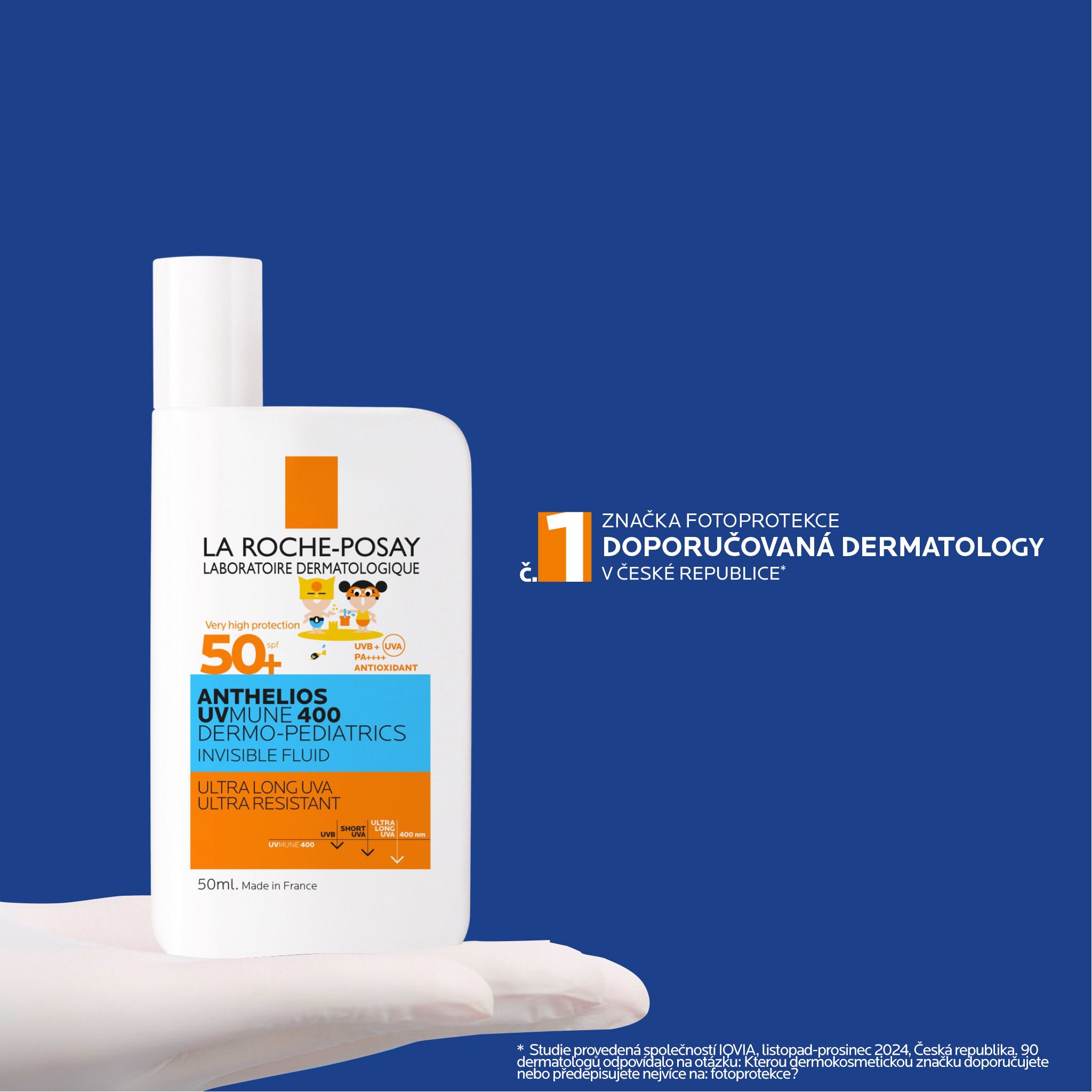 La Roche-Posay Anthelios UVMUNE 400 Dermo-pediatrics ultralehký fluid SPF50+ 50 ml