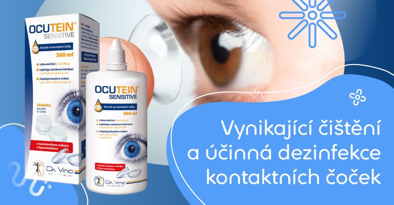 Ocutein Sensitive roztok, kontaktní čočky, dezinfekce a lubrikace 